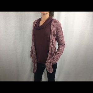 Olivia Moon Cowl Neck + Charlotte Russe Cardigan